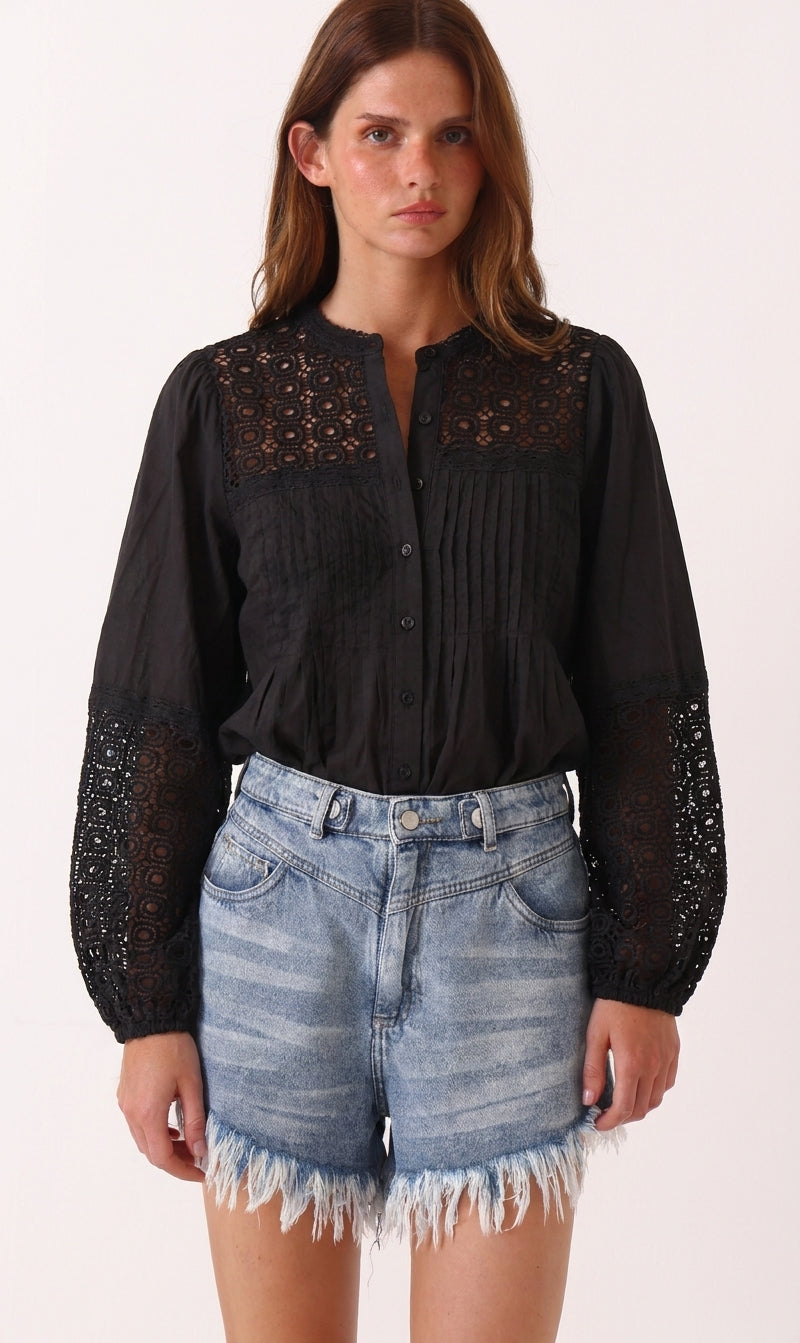 Blusa Marajo Negro