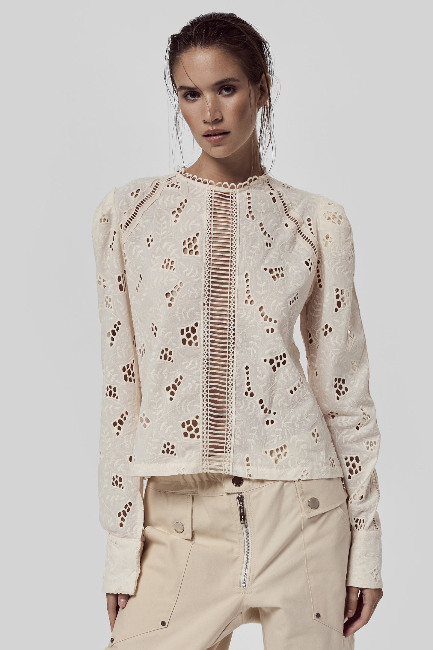 Blusa Alfonsina Marfil