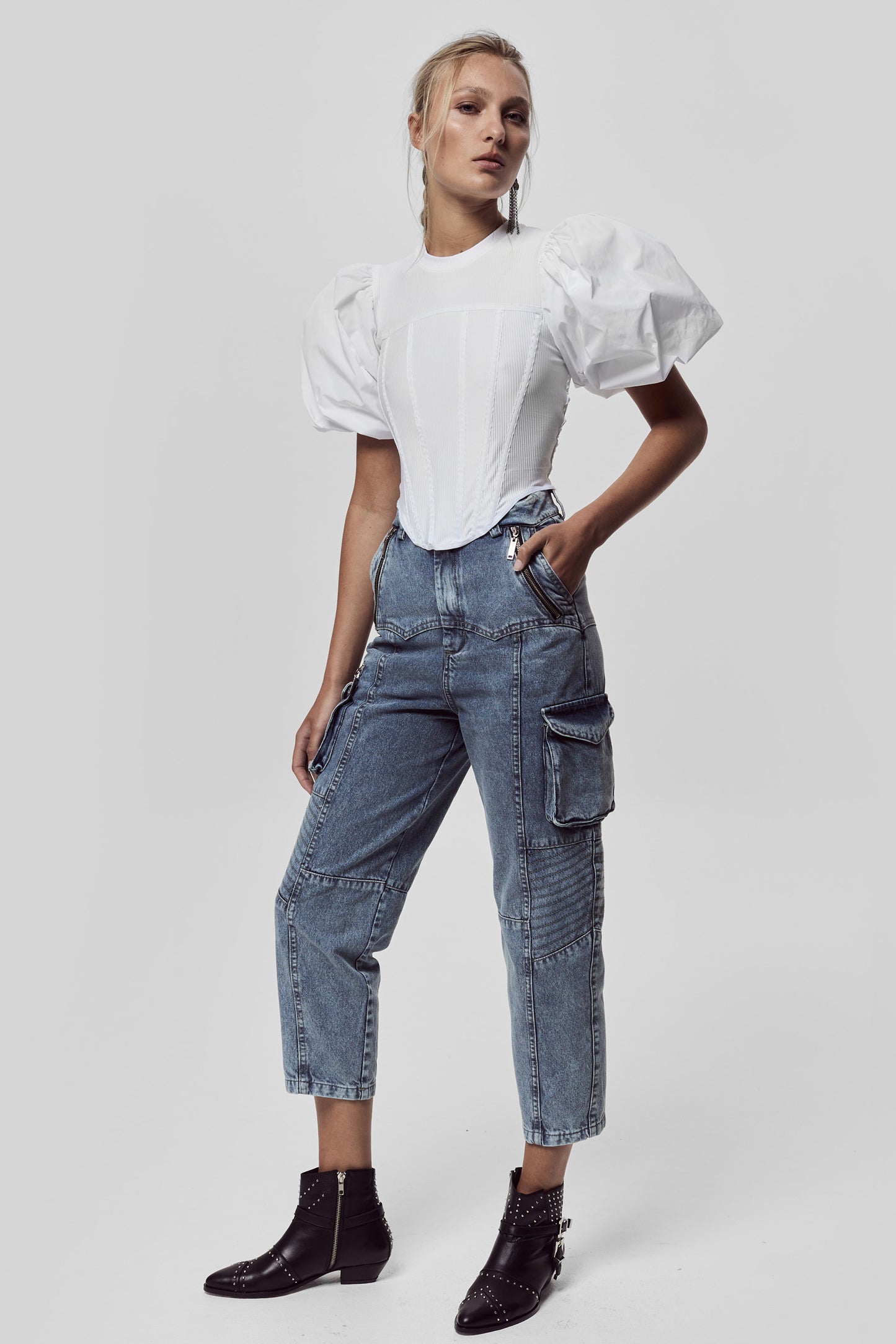 Top Porzia Blanco
