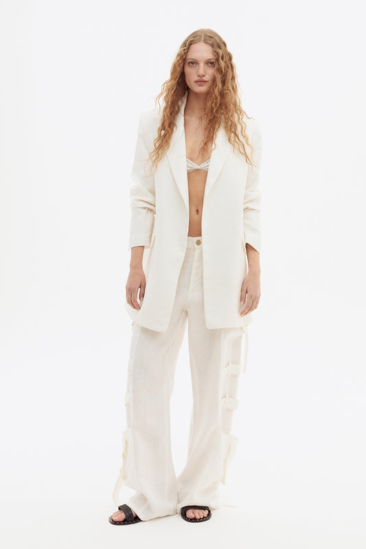 Saco Linen Blanco