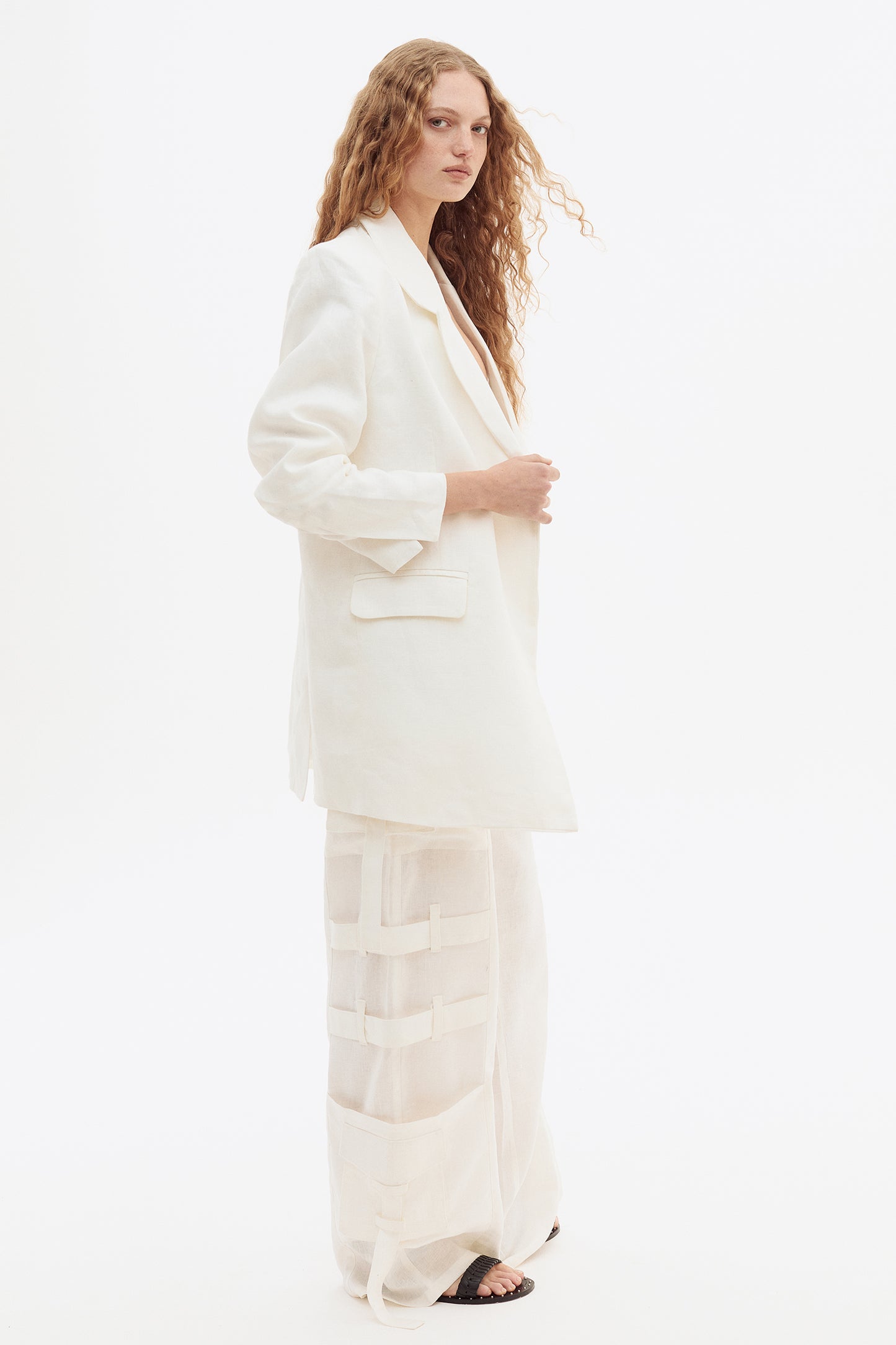 Saco Linen Blanco