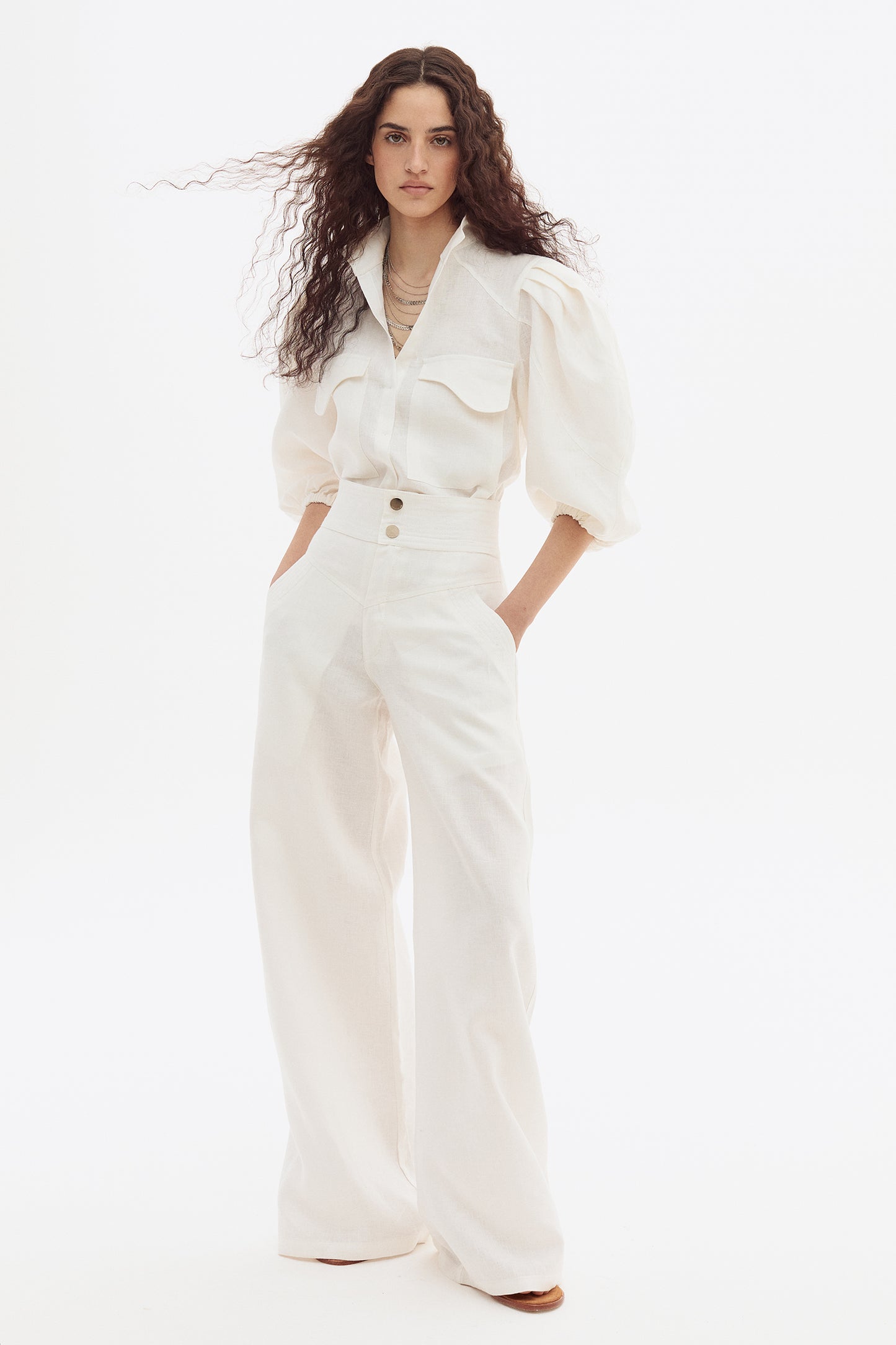 Blusa Flip Lino Off White