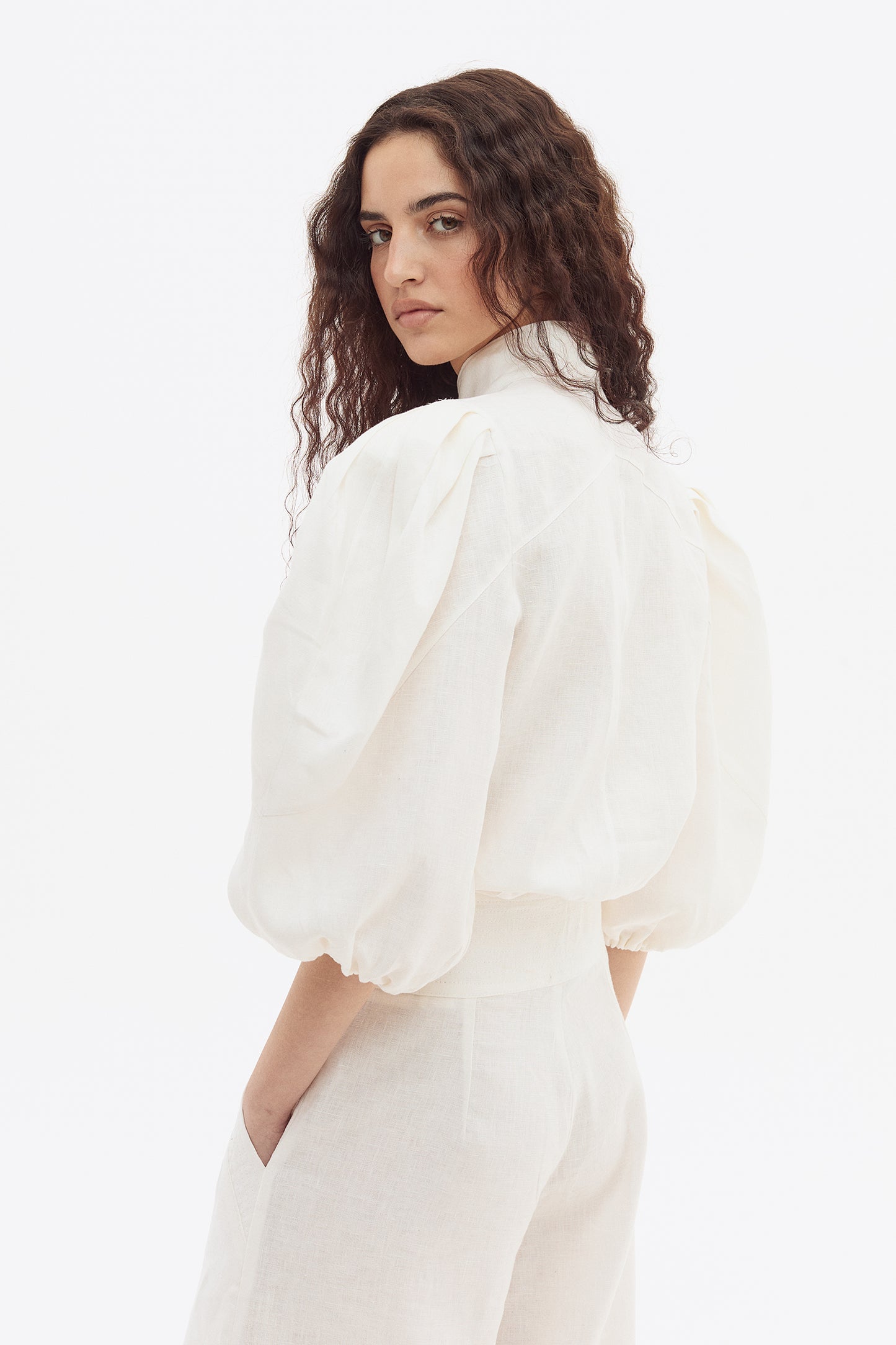 Blusa Flip Lino Off White