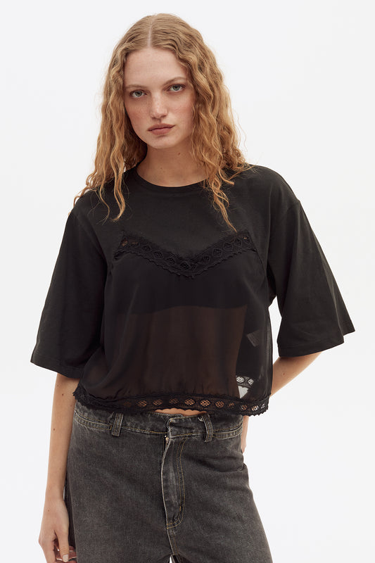 Remera Olive Negro