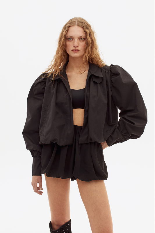 Falda Short Ciruelo Negro