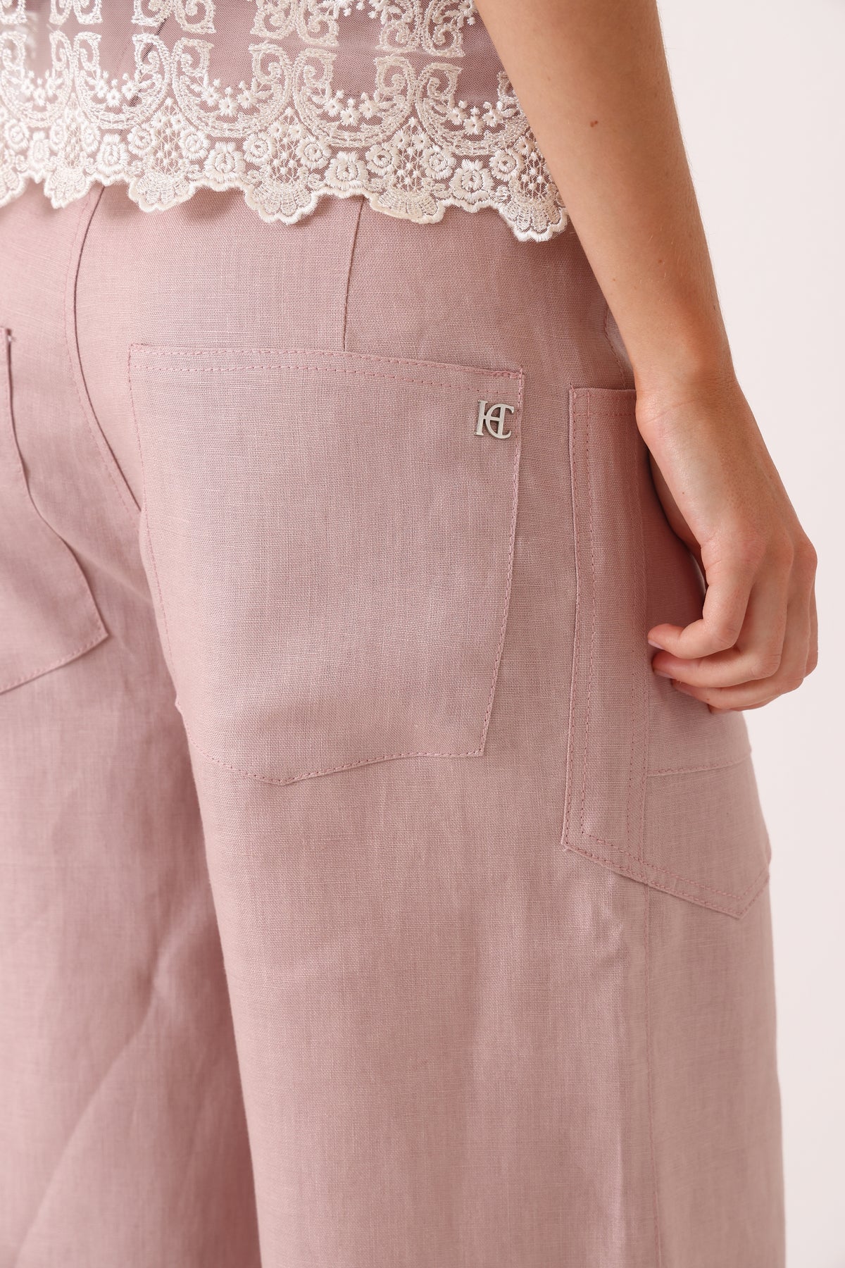 Pantalón Bretaña Rosa Vintage