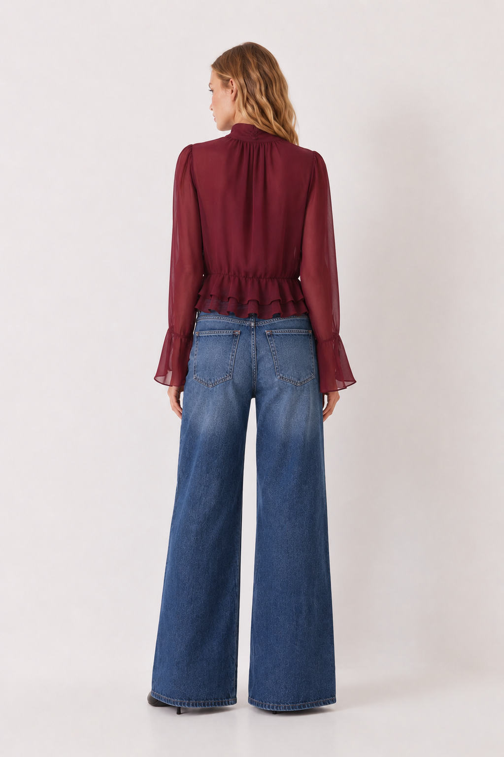 Blusa Bretaña Borgoña