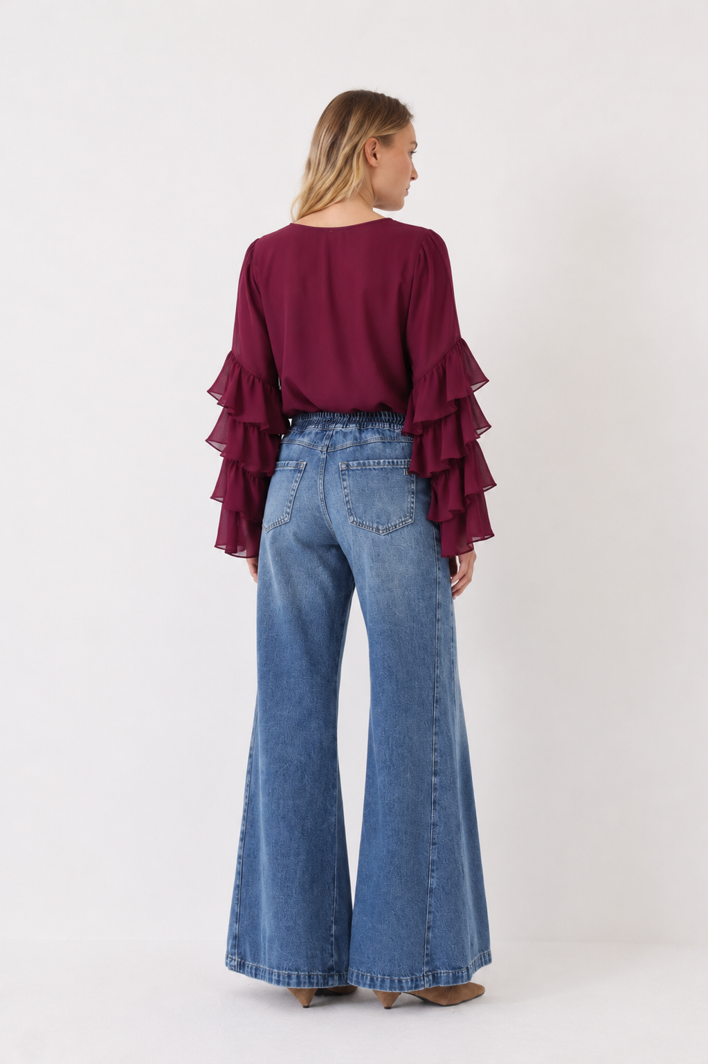 Blusa Easton Borgoña
