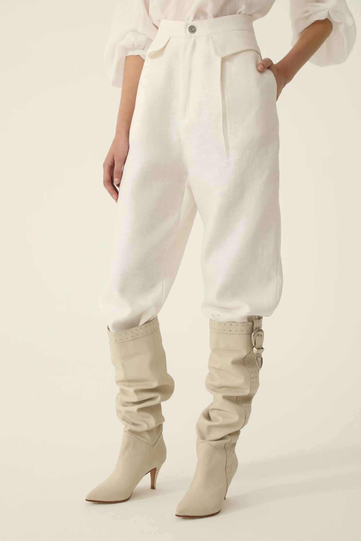 Pantalón Adelphos Marfil