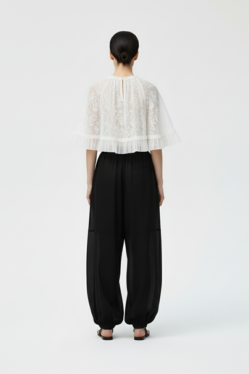 Pantalón Gasa Negro