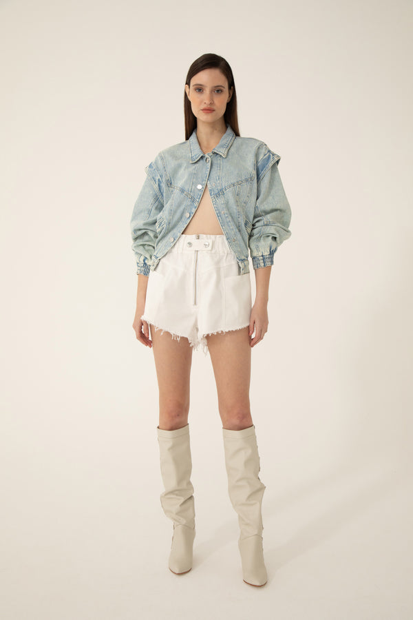 Short Anisa Blanco