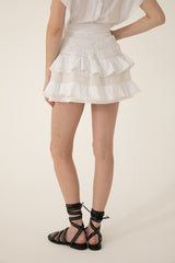 Falda Short Elaia Blanco