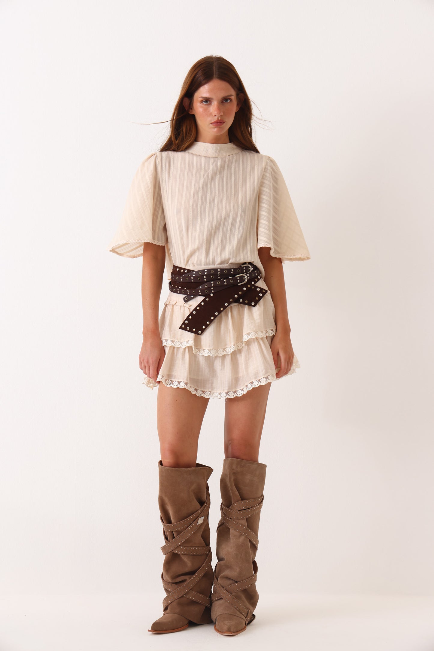 Falda Short Bora Bora Marfil