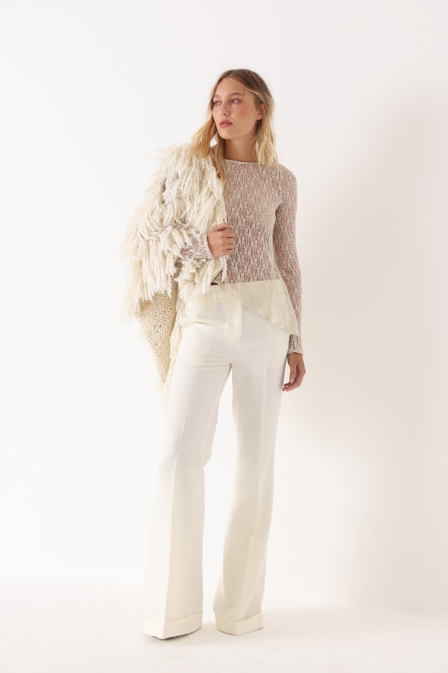 Remera Flora Beige
