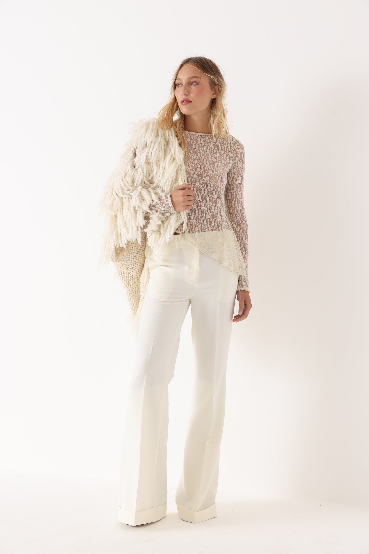 Remera Flora Beige