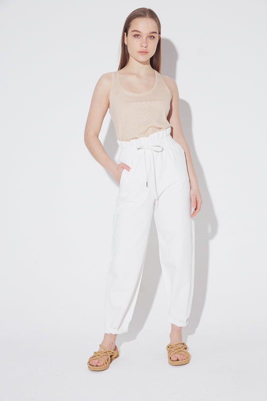 Pantalon Preston Blanco