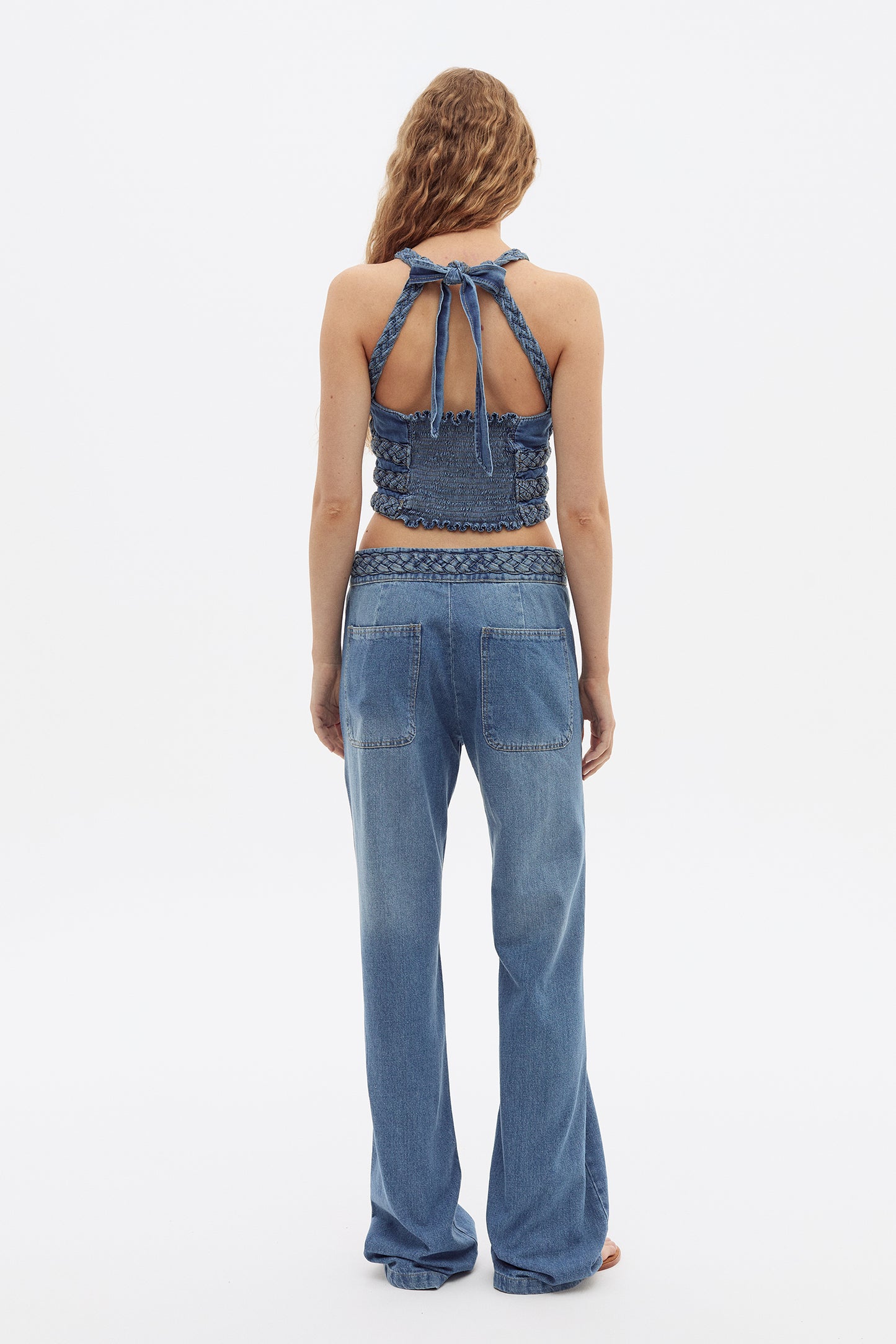 Pantalon Braided Celeste
