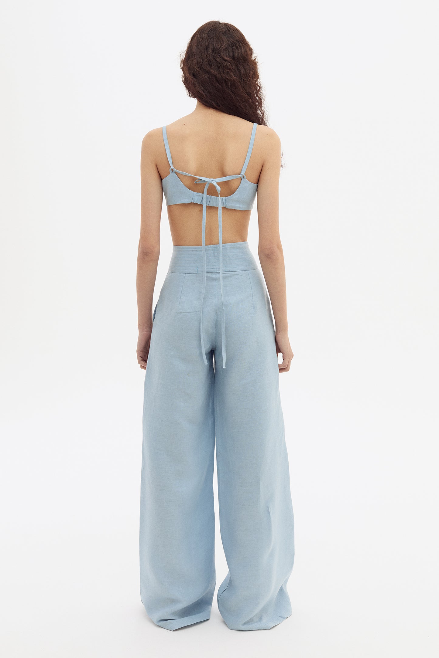 Pantalon Linen Celeste