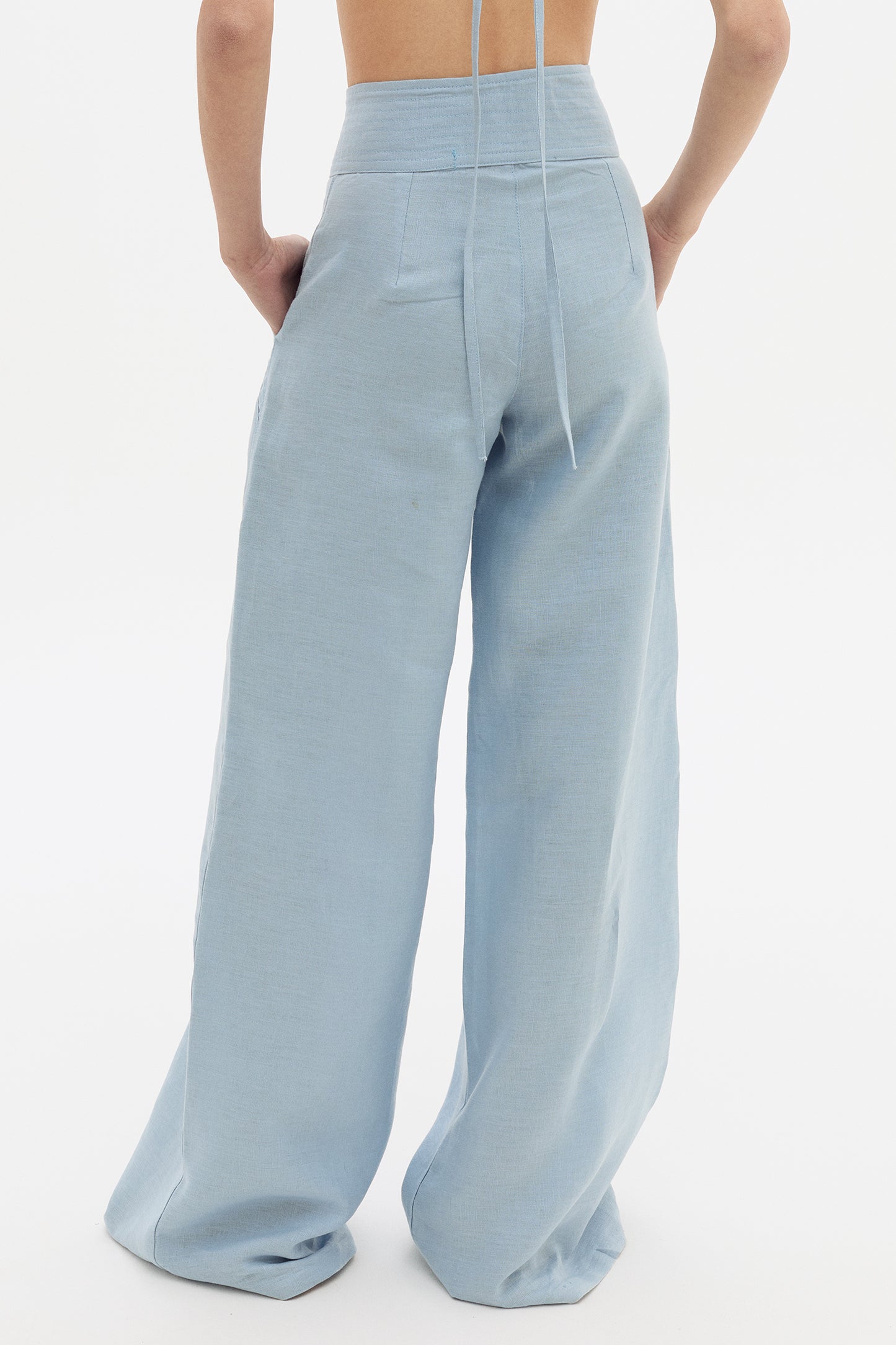 Pantalon Linen Celeste