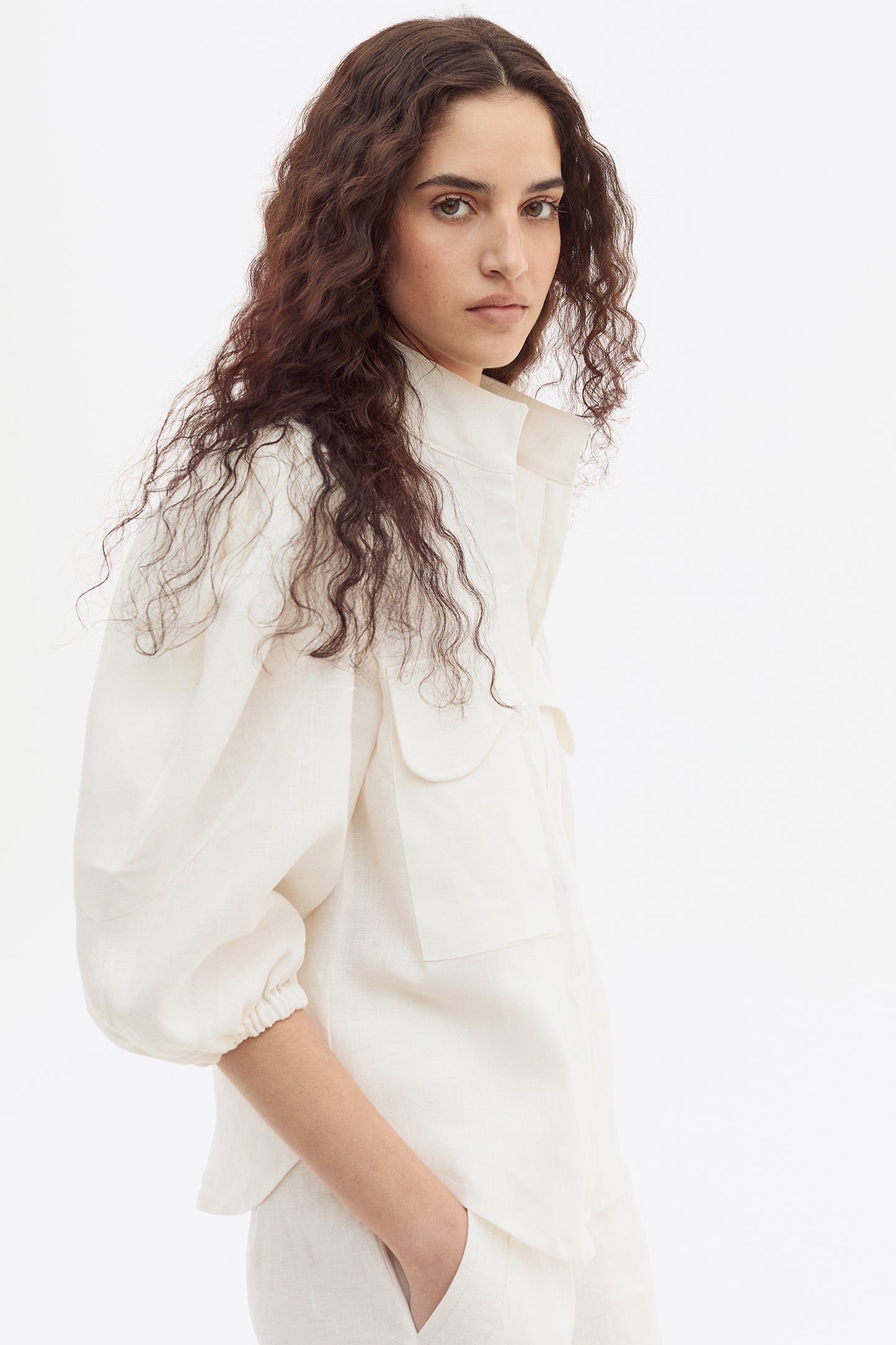 Blusa Flip Lino Off White