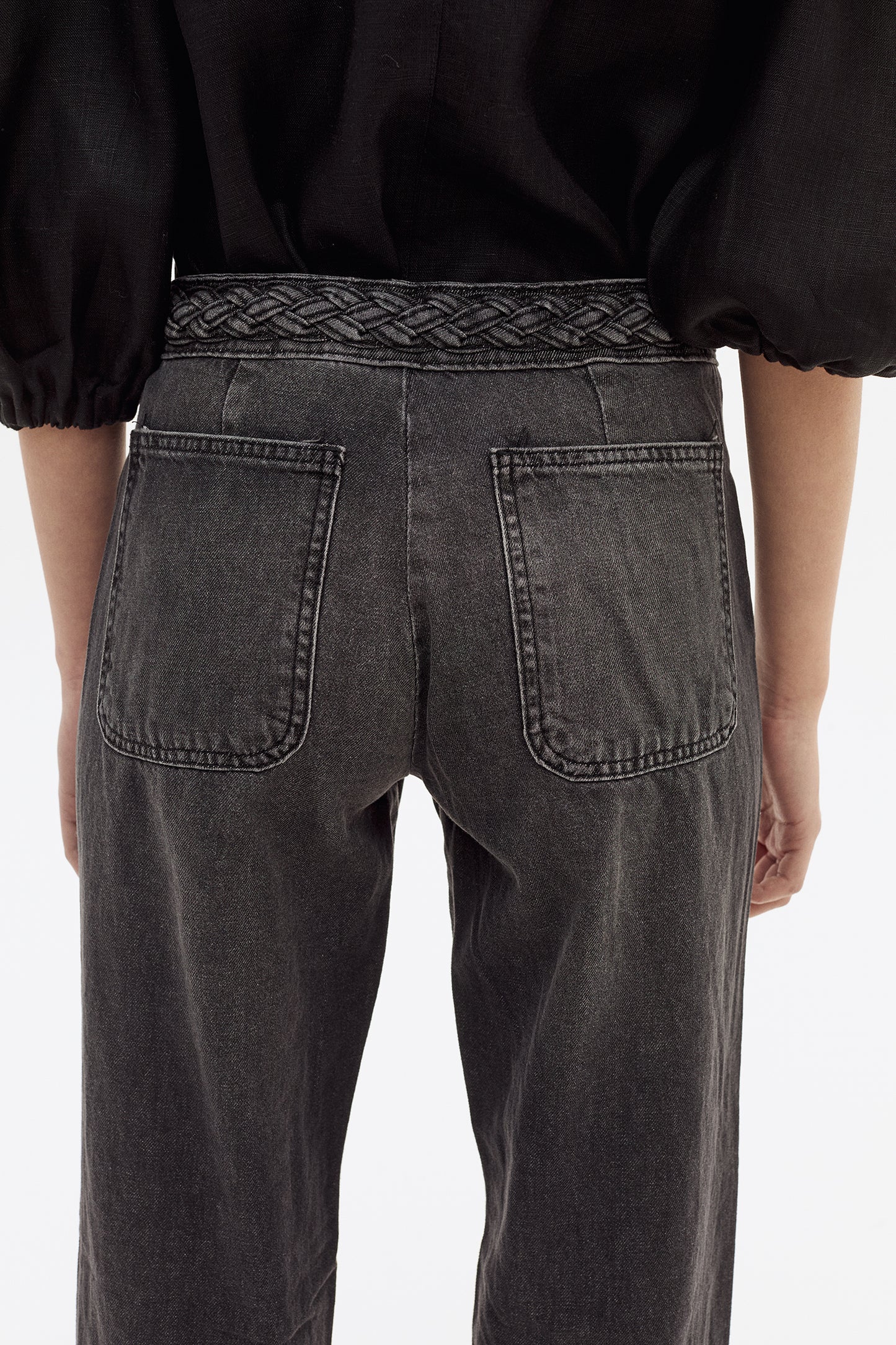 Pantalón Braided Negro