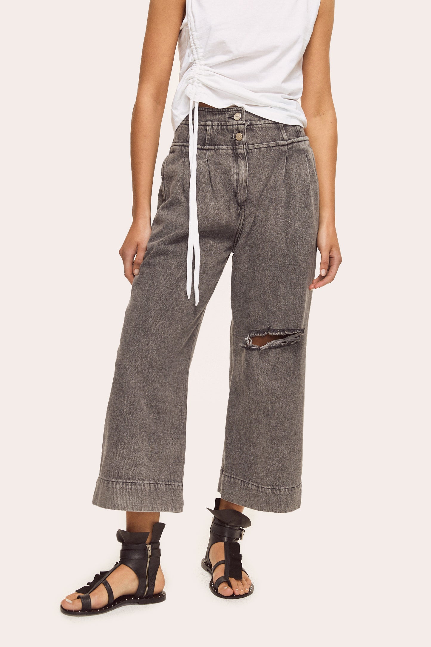 Pantalon Yacne Gris