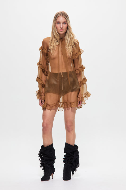 Vestido Fiz Tostado (PRE ORDER)