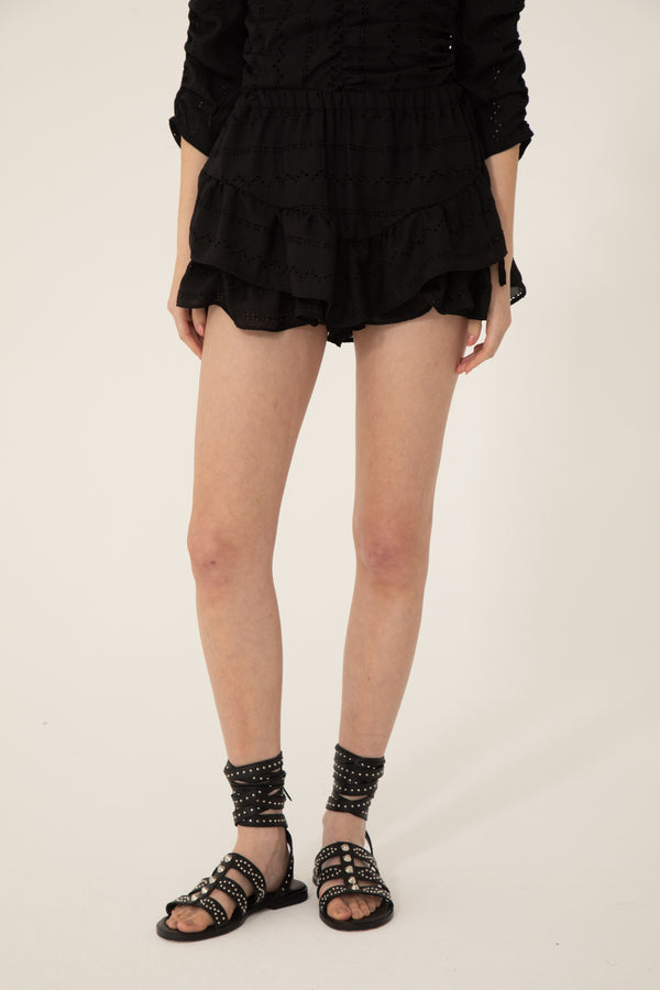 Falda Short Katarzy Negro