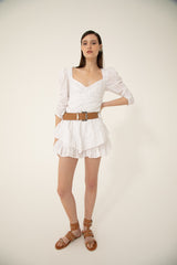 Falda Short Katarzy Blanco