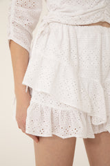 Falda Short Katarzy Blanco