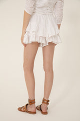 Falda Short Katarzy Blanco