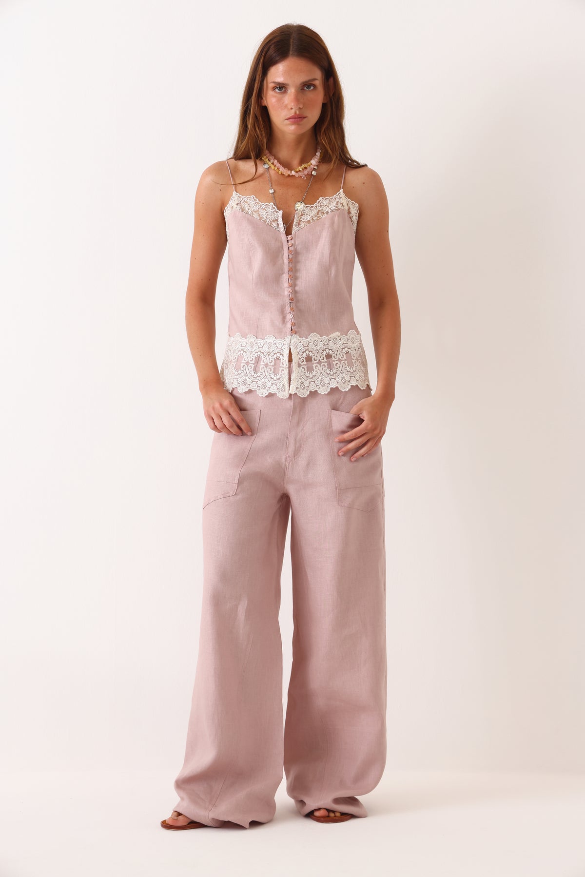 Pantalón Bretaña Rosa