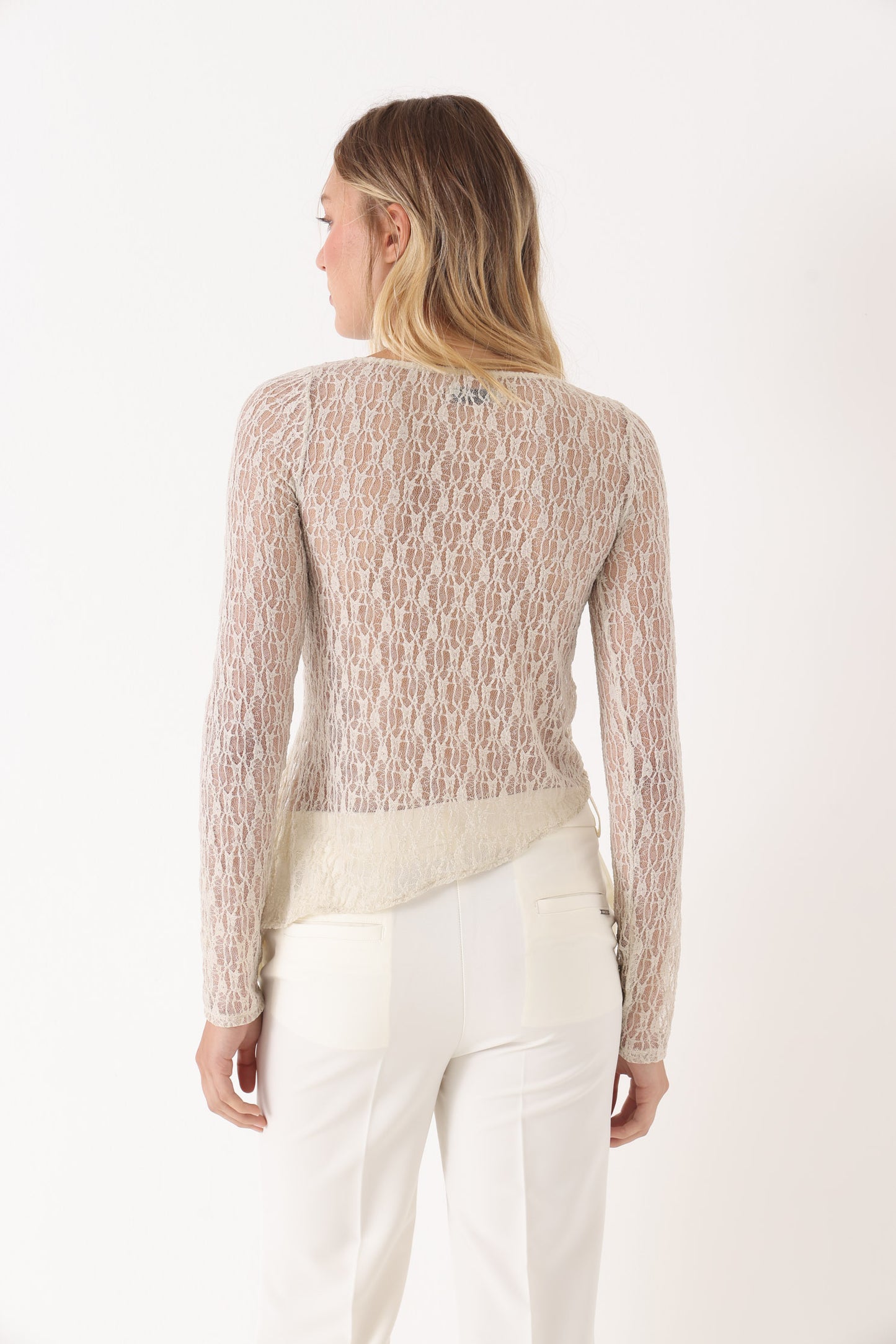 Remera Flora Beige