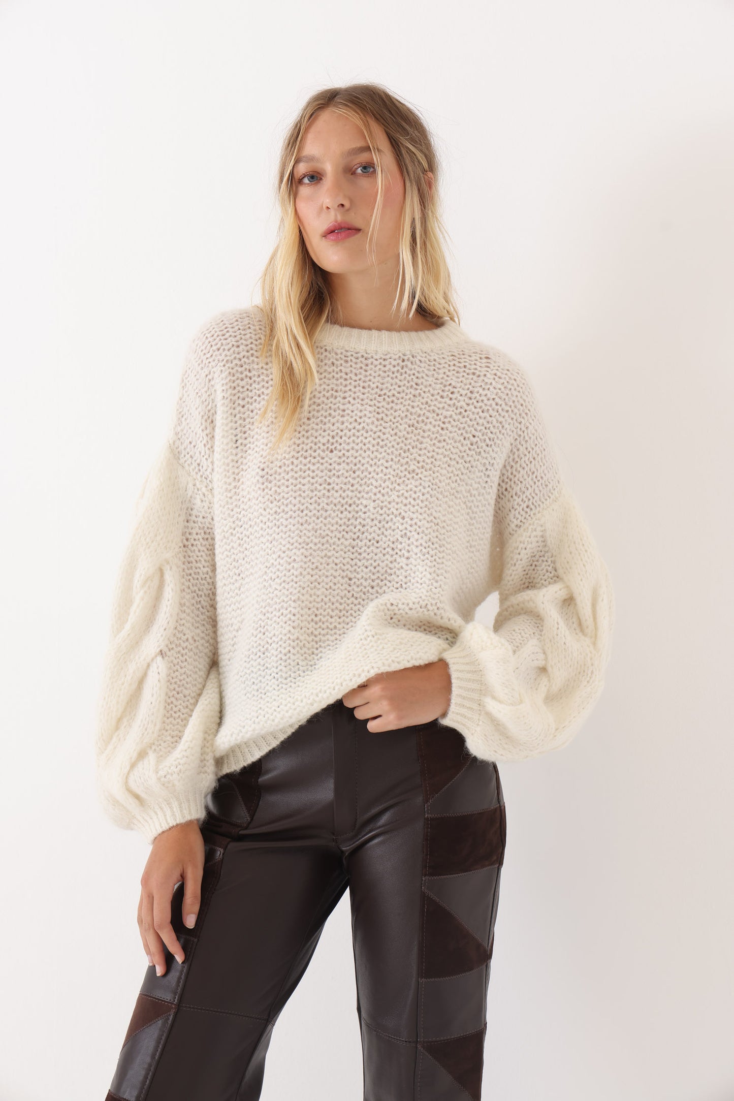 Sweater Ana Crudo Alpaca