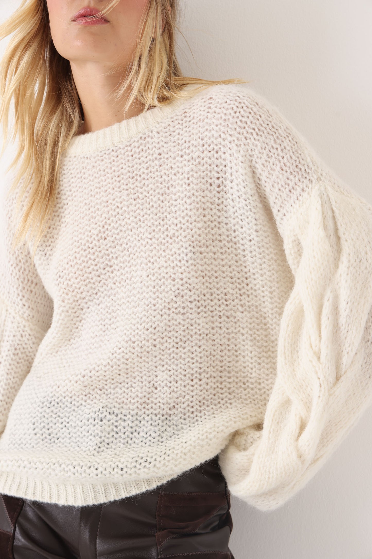 Sweater Ana Crudo Alpaca