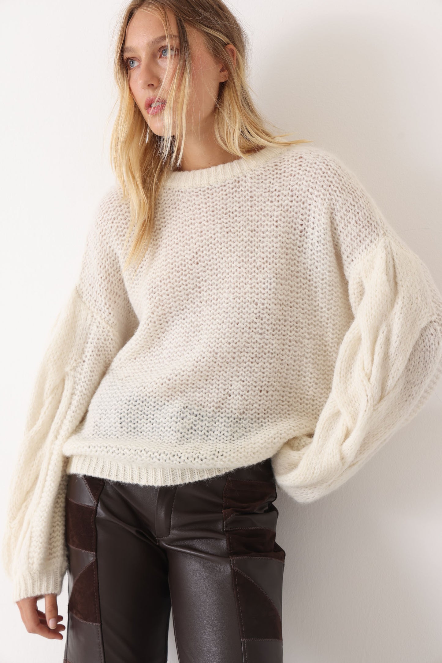 Sweater Ana Crudo Alpaca