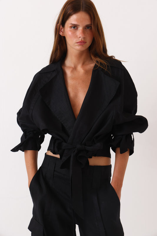 Trench Creta Negro