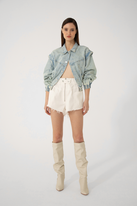 Short Anisa Blanco