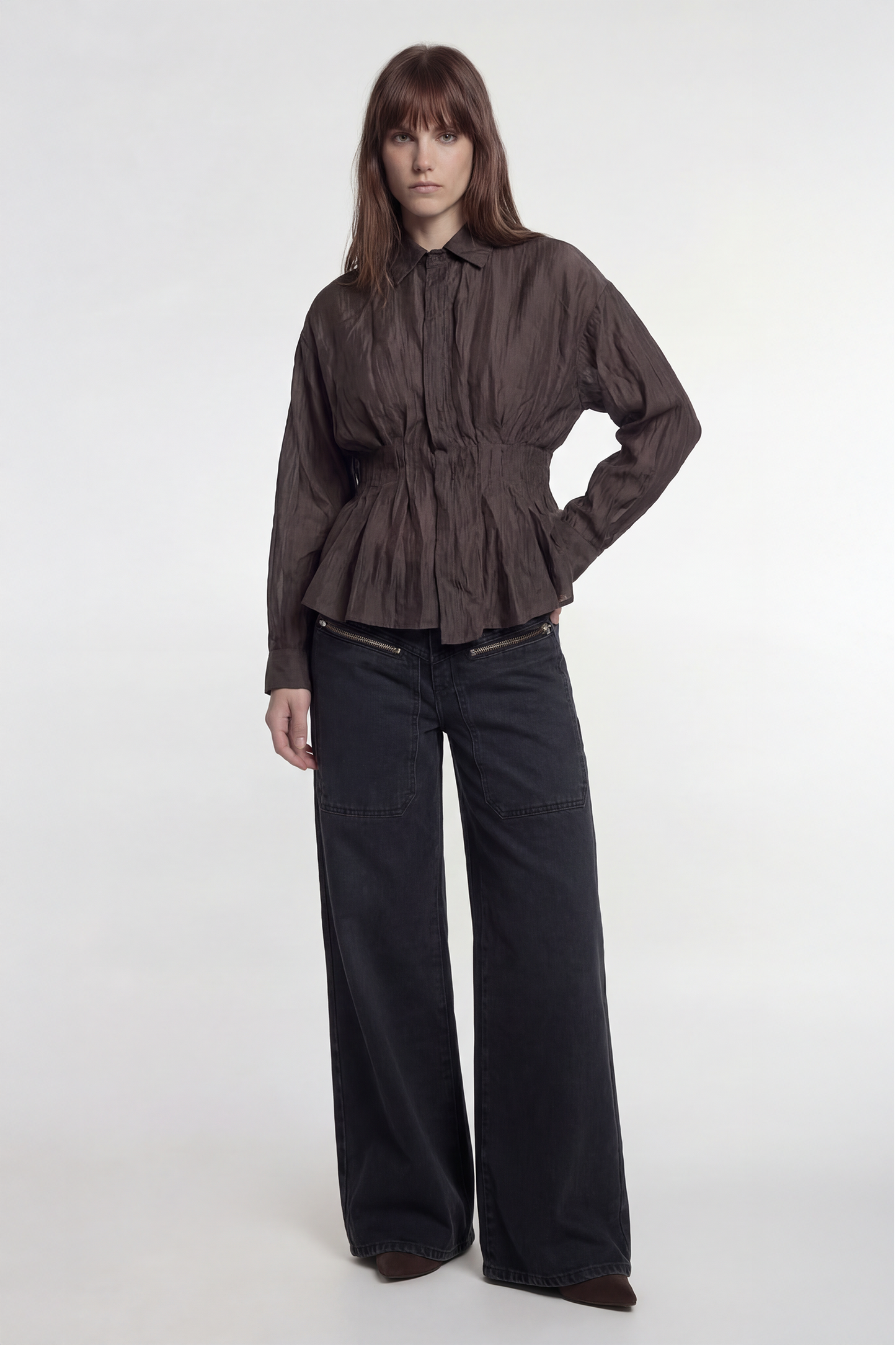 Camisa Aurora Chocolate