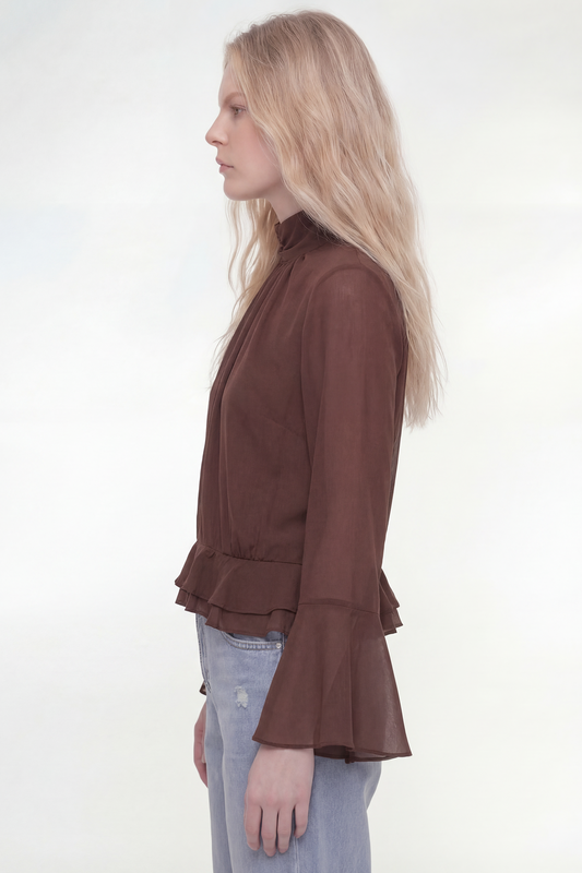 Blusa Bretaña Chocolate