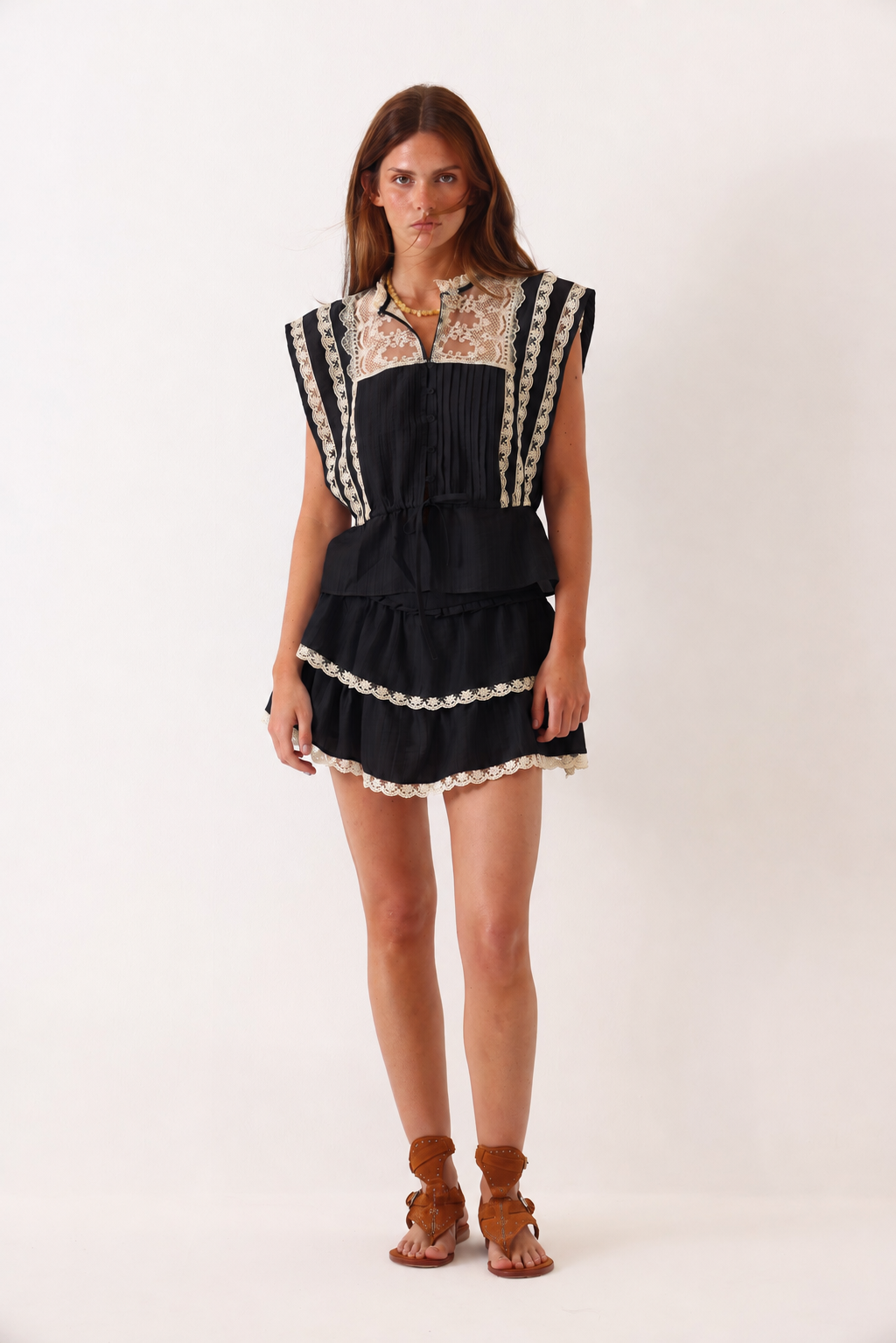 Falda Short Bora Bora Negro
