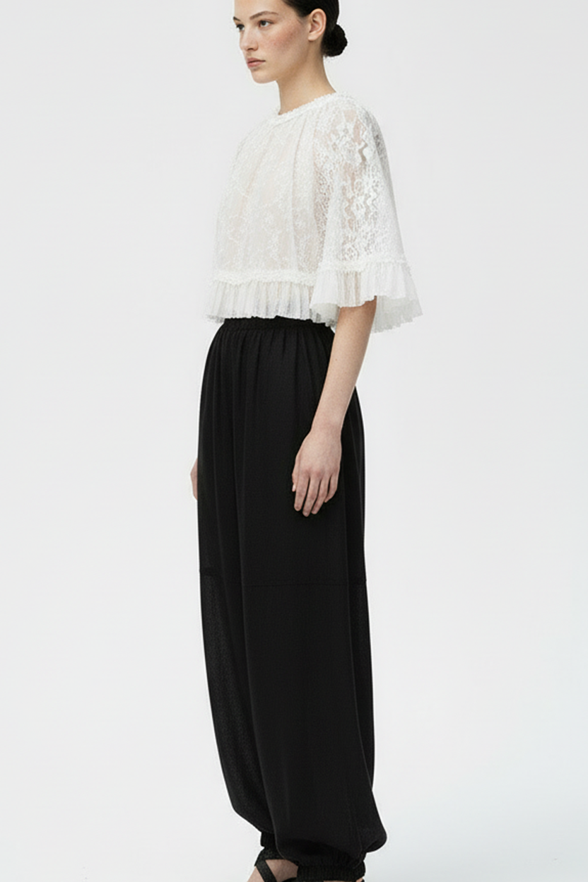 Pantalón Gasa Negro