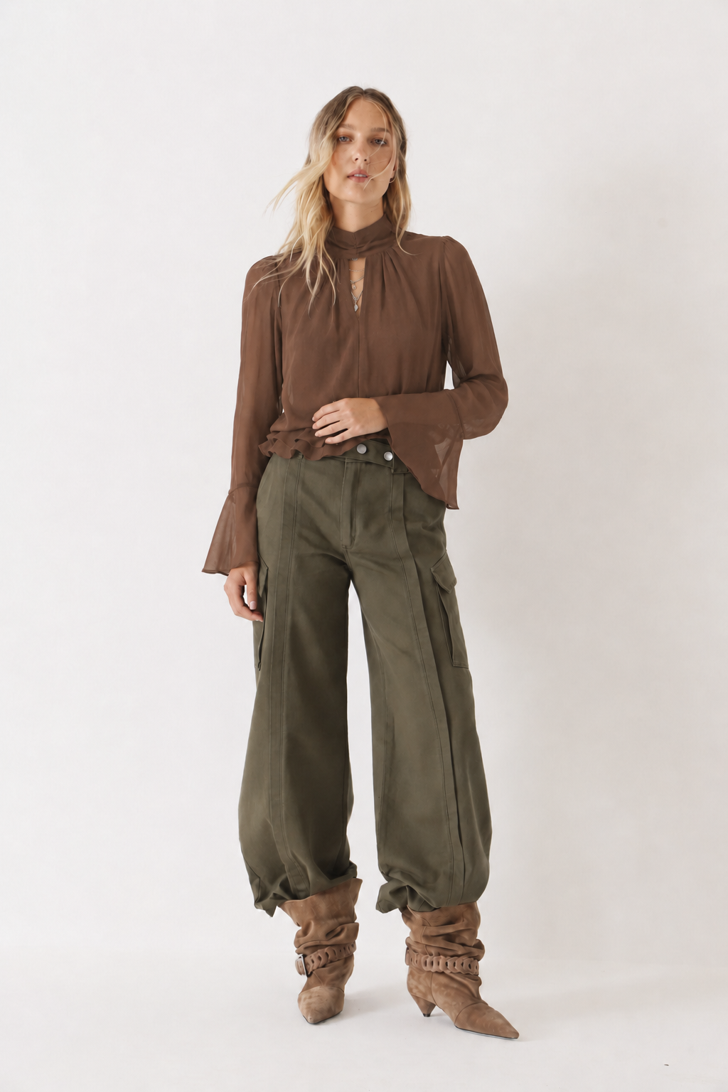 Blusa Bretaña Chocolate