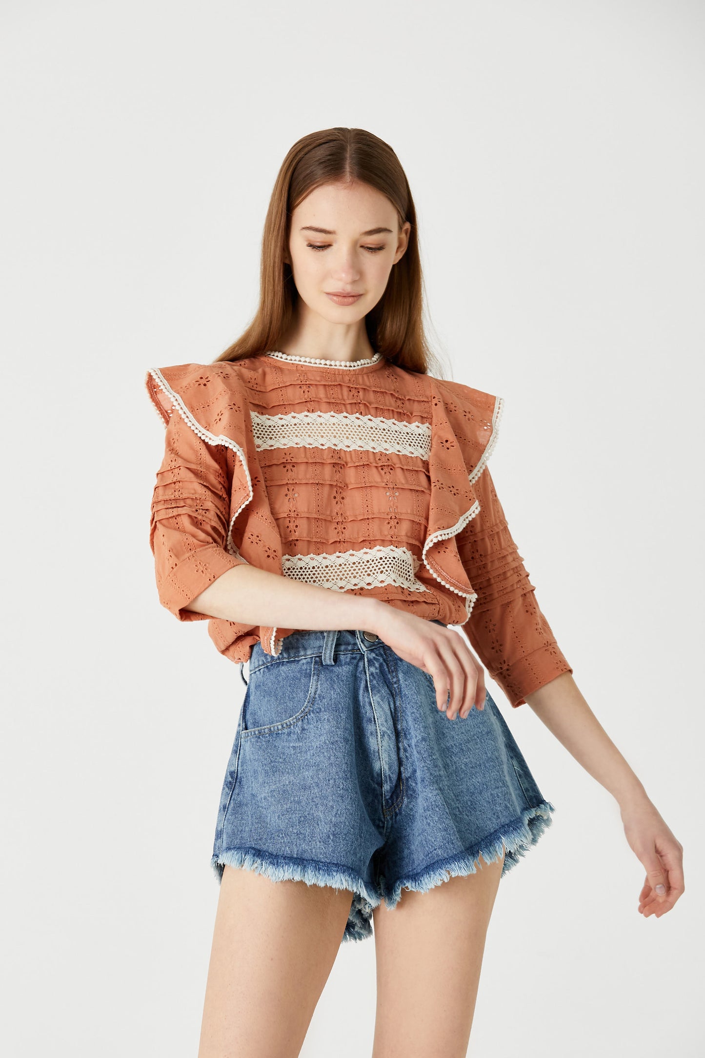 Blusa Aneska Ladrillo